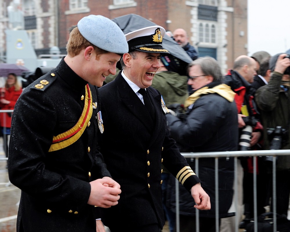  - Prince Harry with Dave Bence